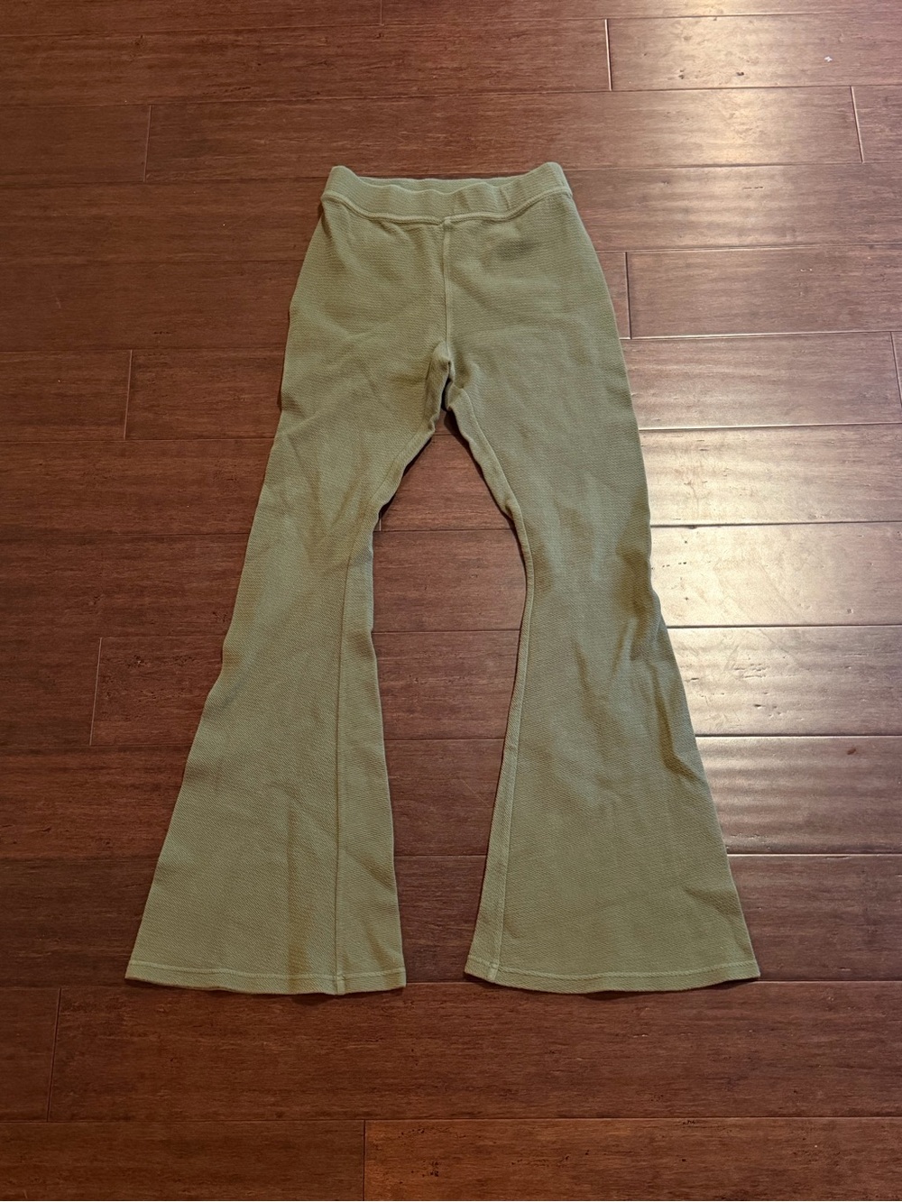 aerie Olive Green Flare Pants